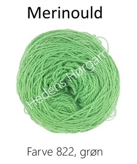 Merinould farve 822 grøn